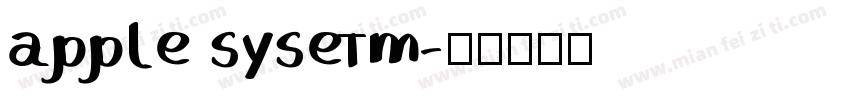 apple sysetm字体转换